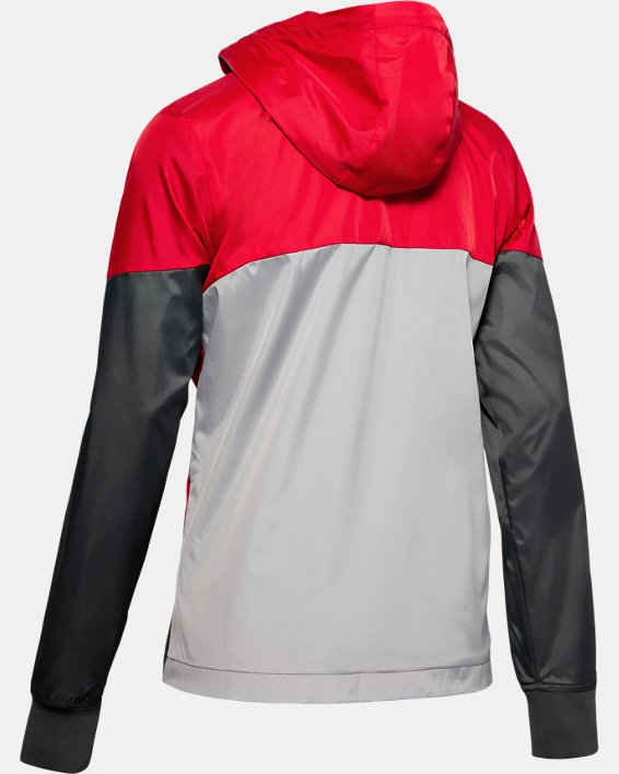 Women's UA Legacy Team Windbreaker Jacket, Red, pdpMainDesktop image number 5
